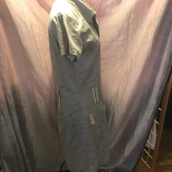 🔥 🌶️ Chilli Pepper khaki button up dress 🌶️ - Picture 3 of 8